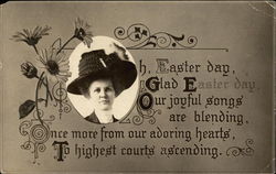 Oh, Easter Day, Glad Easter Day, Our Joyful Songs are Blending, Once more From our Adoring Hearts Postcard Postcard