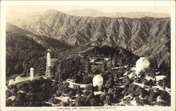 Air View of Mt. Wilson Observatory Los Angeles, CA Postcard Postcard