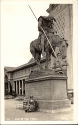 "End of the Trail" - Sculpture by James Earle Fraser Postcard