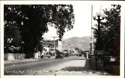 View of Lincoln Avenue from the Bridge Calistoga, CA Postcard Postcard