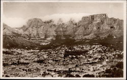 Cape Town and Table Mountain South Africa Postcard Postcard