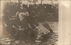 Tug of War Men Postcard Postcard