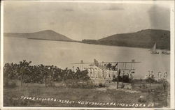 U.S.S. Sailors Inspecting Hydroplane, Culebra, PR Postcard