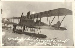 Landing Place for Naval Aircraft, York Town, VA Navy Postcard Postcard