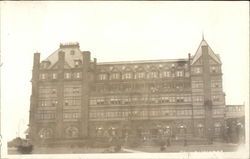 View of Five-Story Building Postcard