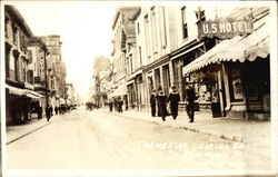 Thames Street, Looking East Newport, RI Postcard Postcard