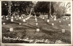 National Cemetery Grounds Yorktown, VA Postcard Postcard