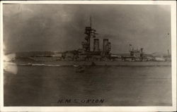 HMS Orion on the water Military Postcard Postcard