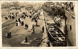 Visitors in Navy Yard Postcard Postcard