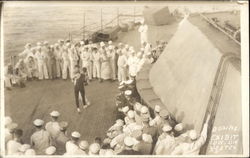 U.S.S. Texas - Boxing Exhibition Postcard