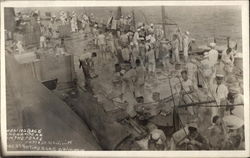 U.S.S. Texas - Washing Bags and Hammocks Navy Postcard Postcard