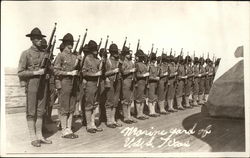 Marine Guard of U.S.S. Texas Military Postcard Postcard