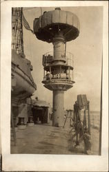 View of Deck of Ship Navy Postcard Postcard