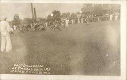 Football Game at the Old Soldiers Home Postcard Postcard