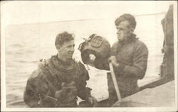 Military Divers at Sea Postcard