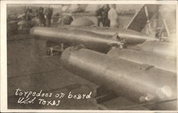 Torpedoes on Board USS Texas Postcard