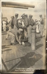 U.S.S. Texas - Marines Loading Crew Navy Postcard Postcard