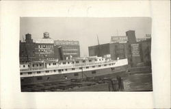 Boat Docked at Waterfront Boats, Ships Postcard Postcard