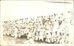 Lots of Sailors Sitting in Grandstands Postcard