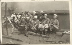 U.S.S. Texas - Kelley and His Gang Navy Postcard Postcard