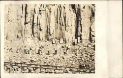 Men Working on Railroad Postcard