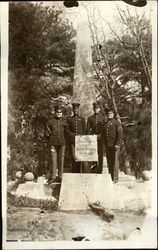 Soldiers Visiting Memorial of Cornwallis Surrender to Washington Yorktown, VA Postcard Postcard