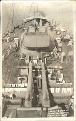 U.S.S. Texas - Looking Down from the Fighting Top Navy Postcard Postcard