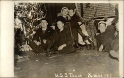 U.S.S. Texas, Xmas 1917 Navy Postcard Postcard