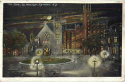 The Circle By Moonlight Syracuse, NY Postcard Postcard