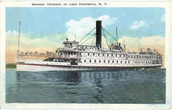 Steamer Vermont, Lake Champlain Postcard