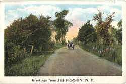 Greetings From Jefferson Postcard