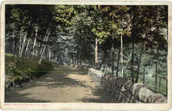 Road At Silver Bay, Lake George Postcard