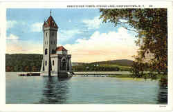 Kingfisher Tower, Otsego Lake Cooperstown, NY Postcard Postcard