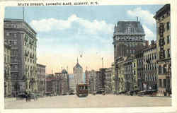 State Street Looking East Albany, NY Postcard Postcard