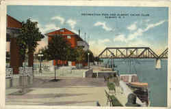 Recreation Pier And Albany Yacht Club New York Postcard Postcard