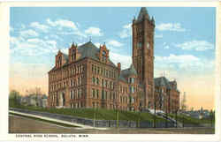 Central High School Postcard