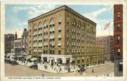 The Central Savings & Trust Co Akron, OH Postcard Postcard