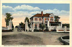 Anna Dean Entrance To O. C. Barbar's Residence Postcard