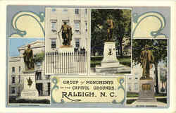 Group Of Monuments In The Capitol Grounds Postcard