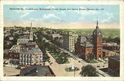 Mulberry St., Confederate Monument Macon, GA Postcard Postcard