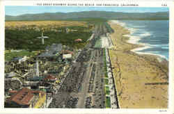 The Great Highway Along The Beach San Francisco, CA Postcard Postcard