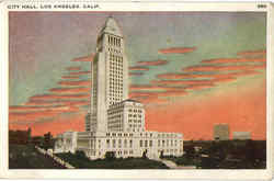 City Hall Los Angeles, CA Postcard Postcard