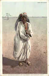 Old Mojave Woman On The Desert Needles, CA Postcard Postcard