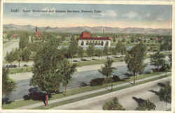 Speer Boulevard And Sunken Gardens Denver, CO Postcard Postcard