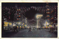 Champa Street At Night Postcard