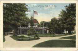 Scene In Monroe Park Mobile, AL Postcard Postcard