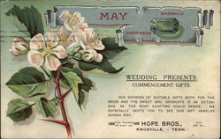 May, Emerald, Happiness, Wedding Presents, Commencement Gifts, Hope Bros Knoxville, TN Postcard Postcard