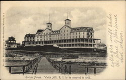 Larkin House, to be Removed in 1906 Watch Hill, RI Postcard Postcard