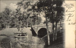 View in Roger William's Park Postcard