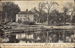 Silver Creek, Built 1680 - Oldest House in the Area Bristol, RI Postcard Postcard